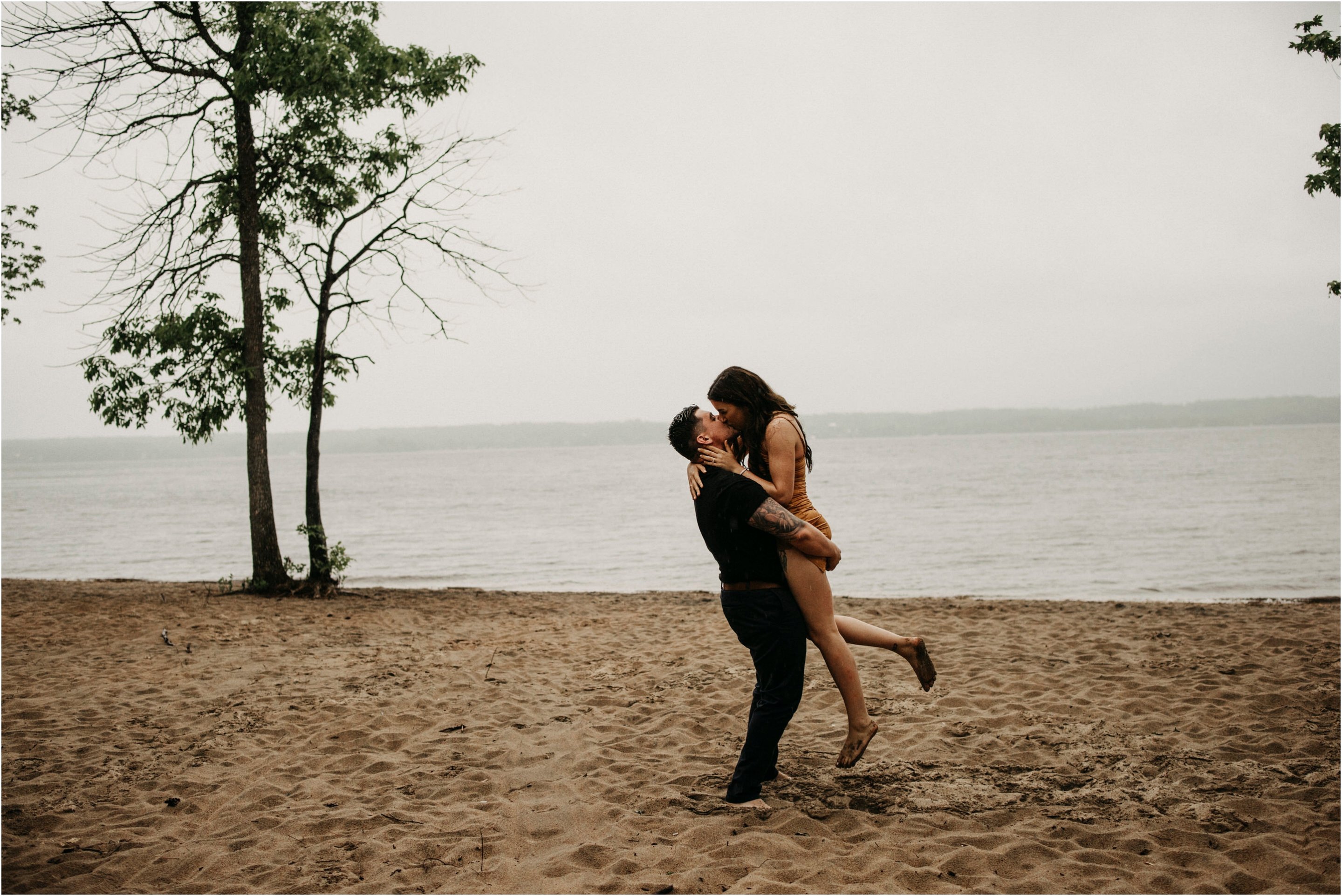 Steamy Rainy Day Engagement Session - Intimate Weddings Ottawa