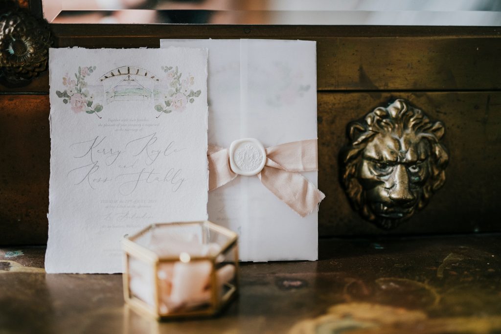 Custom Wedding Stationery by Casey Snyder Design for this beautiful Le Belvedere Wedding