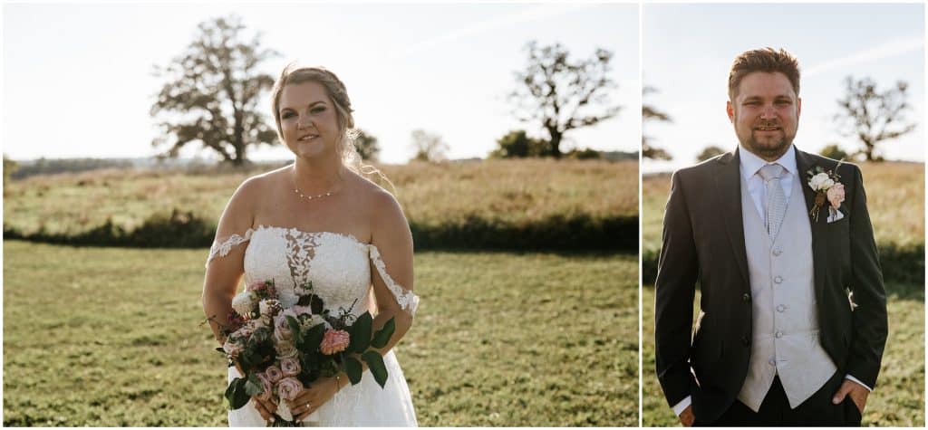 Portraits of a bride and groom on their wedding day. Photo by Cindy Lottes Photography